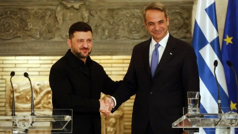اتفاقية غاز بين اليونان وأوكرانيا خلال زيارة زيلينسكي