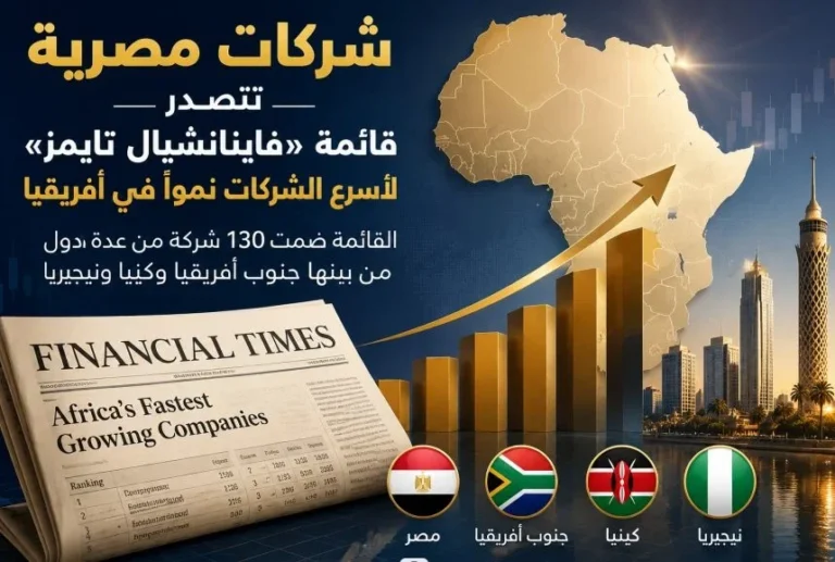 شركات مصرية تحل في الصدارة ضمن قائمة أسرع الشركات نمواً في أفريقيا