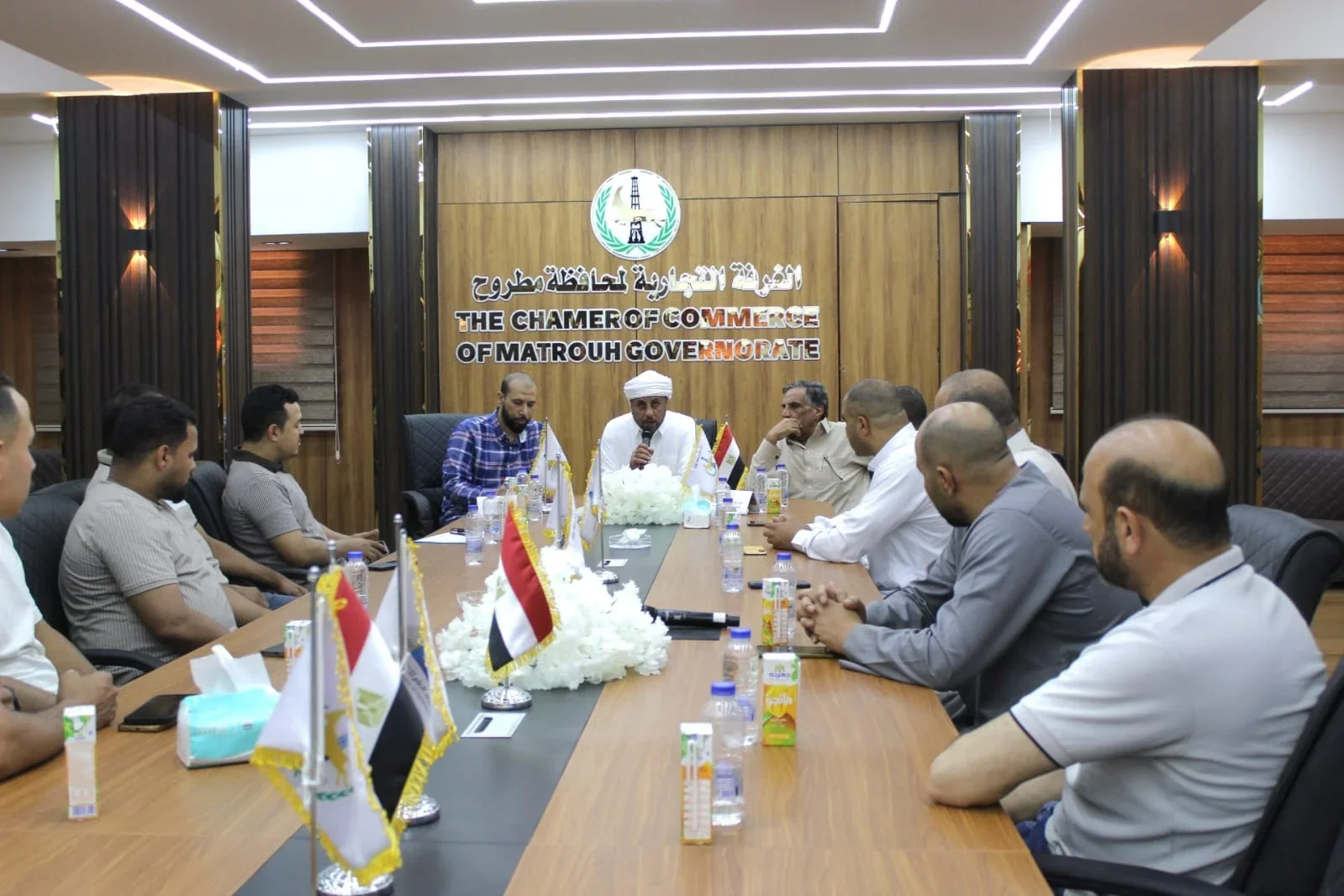 انتخابات الغرفة التجارية بمطروح لأصحاب محلات الملابس