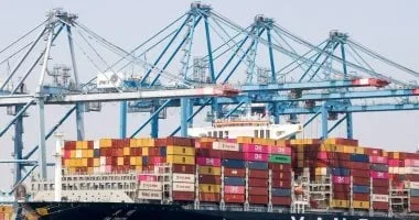 حركة نشطة في ميناء دمياط مع استقبال 14 سفينة