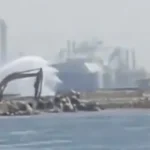 حريق في سفن الغاز بميناء دمياط المصري