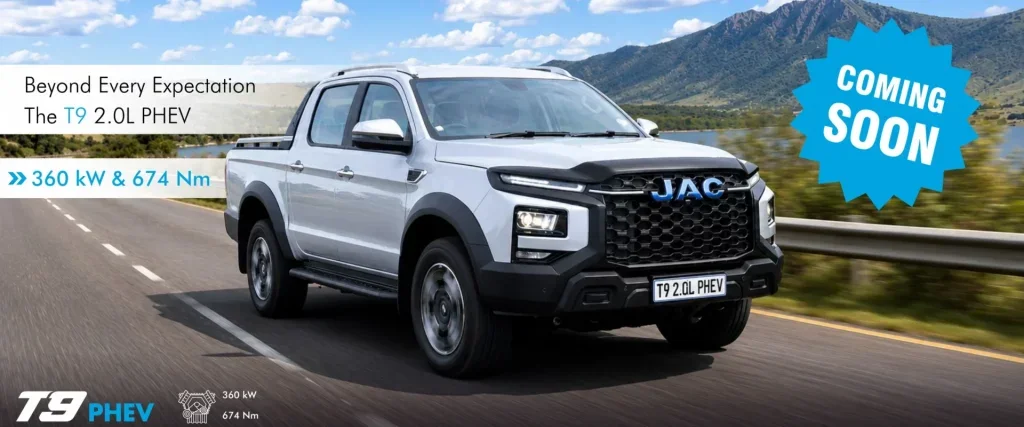 قوة JAC T9 PHEV الجديدة تهدد عرش BYD Shark 6 في جنوب أفريقيا