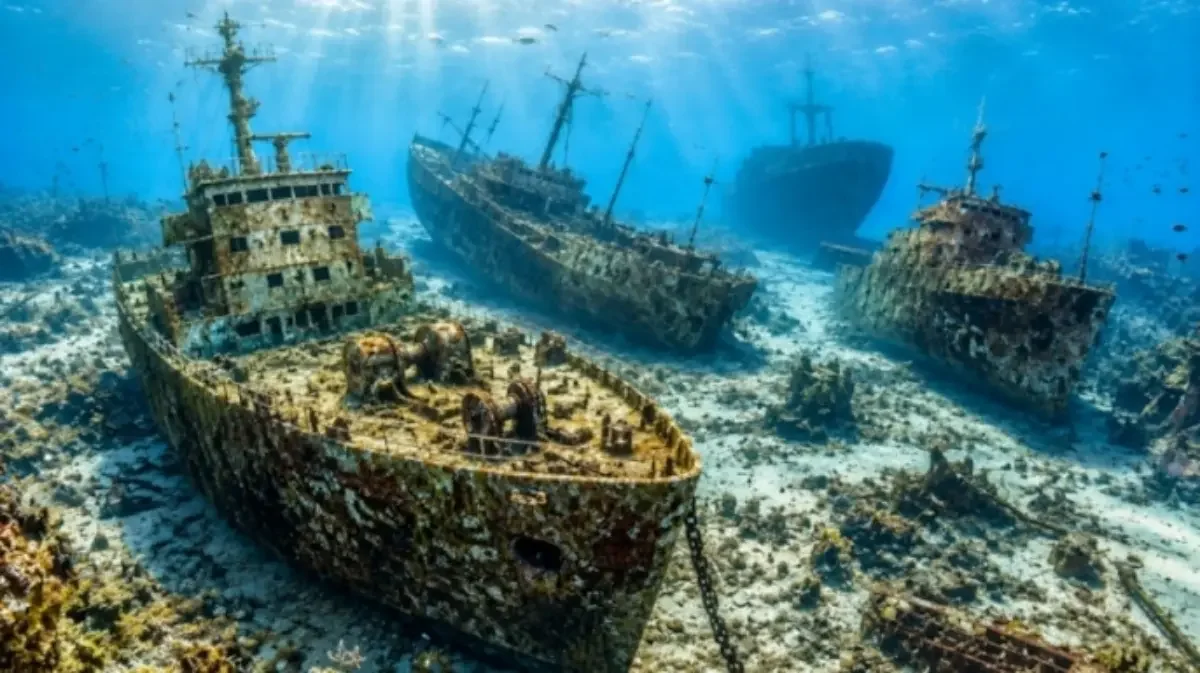 تهديدات البيئة من حطام السفن في قاع البحار