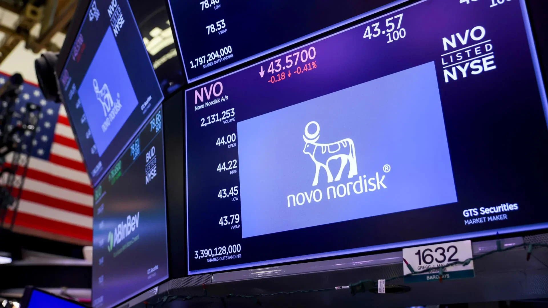 تراجع أسهم نوفو نورديسك 9% بعد فشل دواء القلب