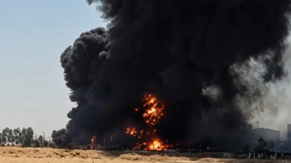 حريق في مصافي النفط بشمامين في هولير
