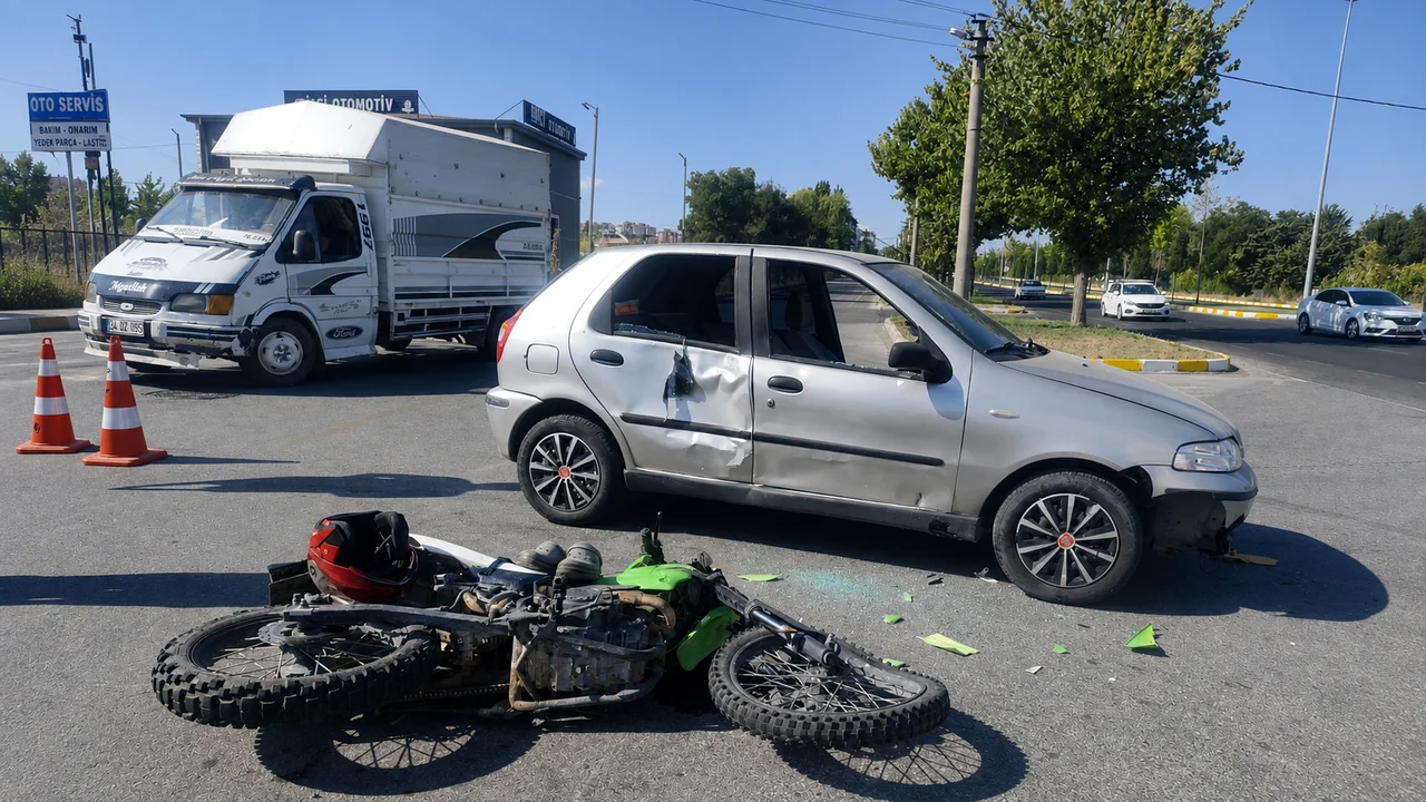 حادث تصادم في نيفşehir: إصابة واحدة